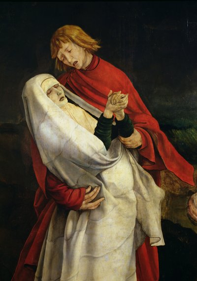 St. John the Evangelist and the Virgin (detail) by Matthias Grünewald